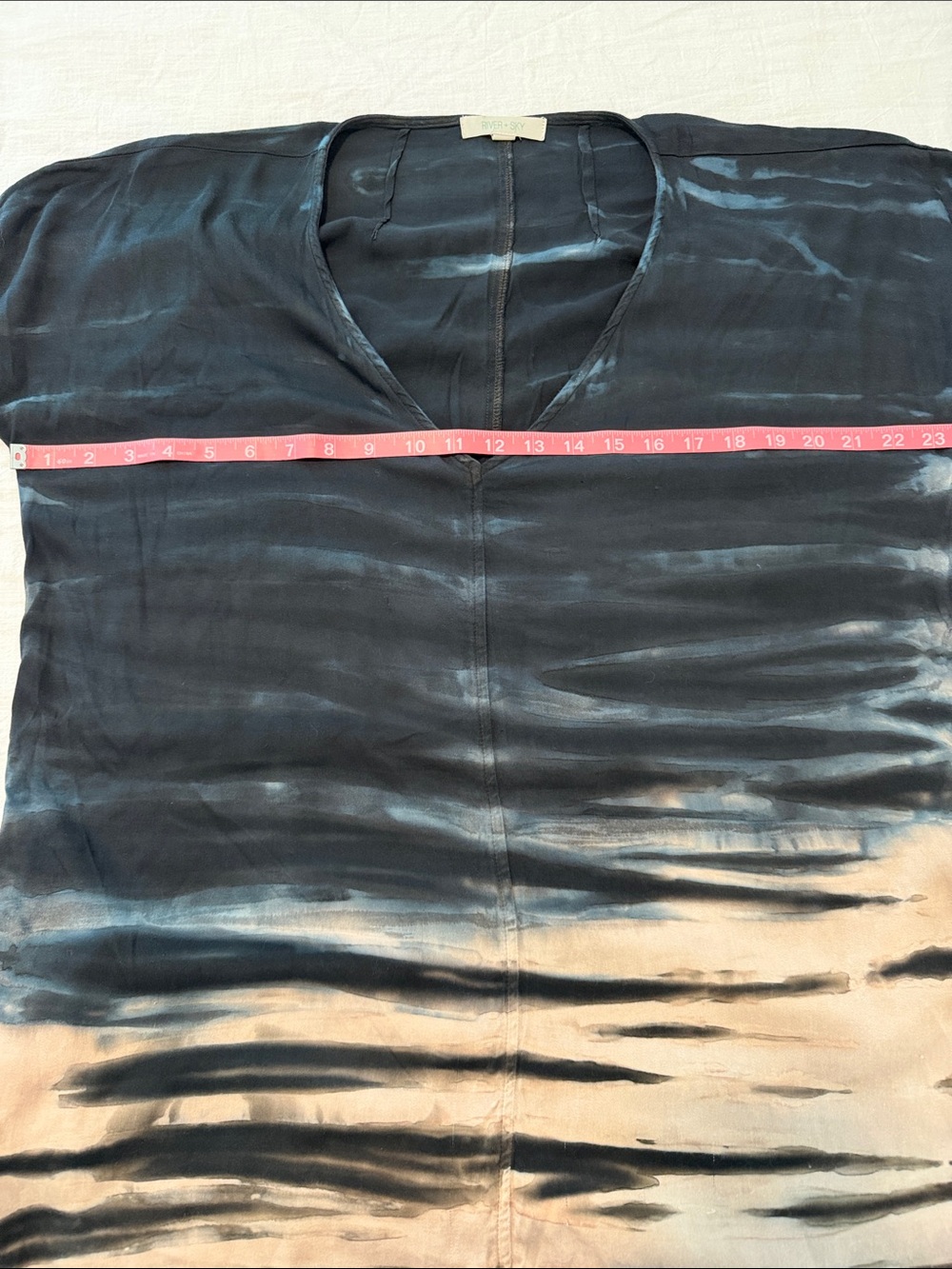 River + Sky Brooklyn Dress Hand Dyed EcoVero Resortwear Coastal Boho M - Picture 12 of 13